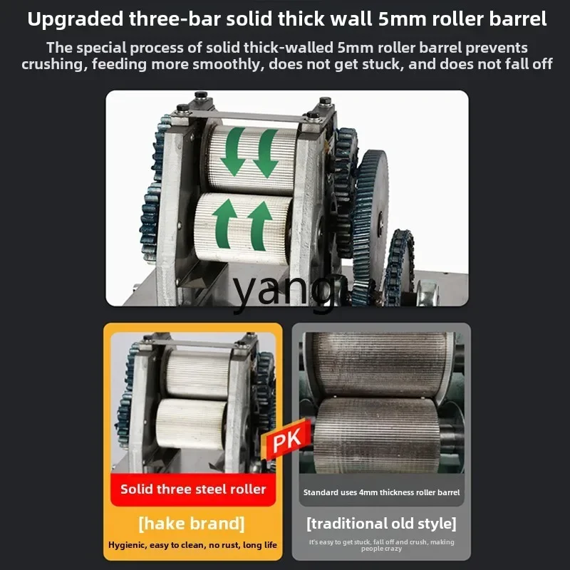 Commerciale elettrico automatico dell'acciaio inossidabile della macchina per spremitura di canna da zucchero commerciale Lhh