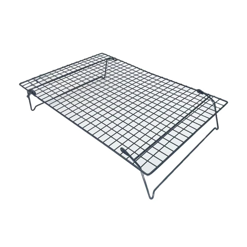 Single Layer Baking Tray High Capacity Cooling Rack for Cake Pastries Bread Pie Biscuits Space Saving Barbecue Shelf