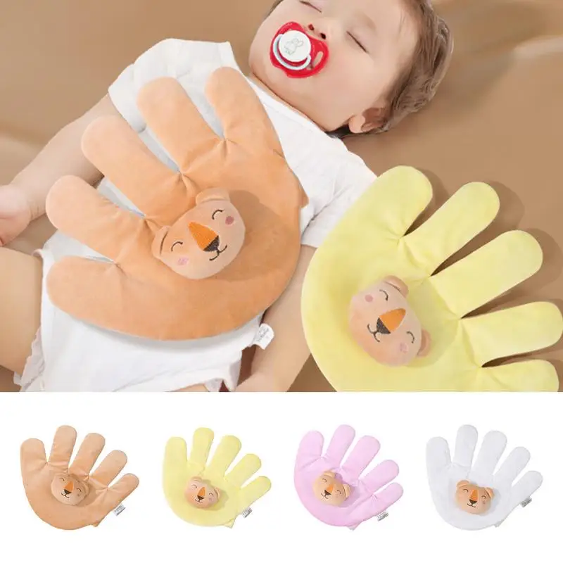 Baby Sleep Soothers Crib Soothers Soft Palm Shape Cartoon Baby Soother Comfortable Sleep Soother Baby Supplies Colorful for Kids