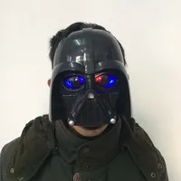 LED Darth Vader Mask Light Soldiers Mask Helmet Halloween Christmas PV Luminous Masks