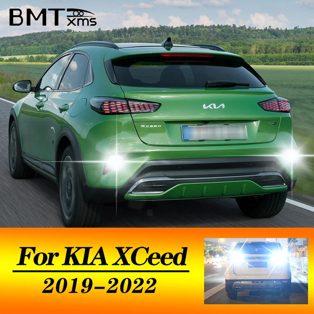 BMTxms 2PCS T15 W16W 921 LED Canbus Reverse Light For KIA XCEED CD SUV 2019 2020 2021 2022 Backup Lamp 1200LM 45SMD Bulb White