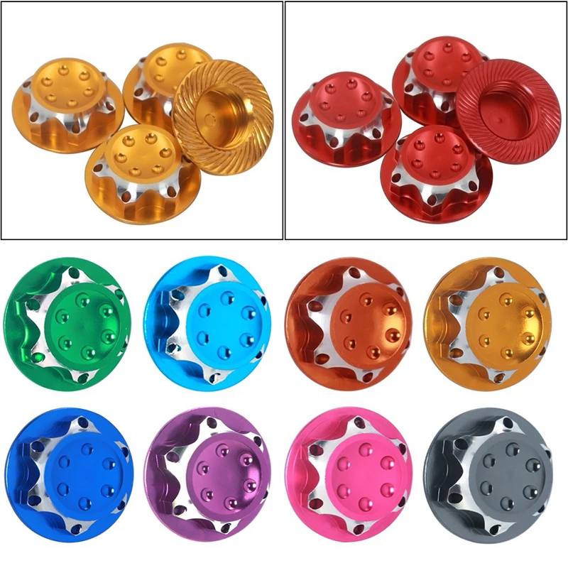 

RC Car Aluminium Wheel Hub Cover Antidust Cover 17mm Hex Nut For Rc 1:8 X-maxx Summit E-revo Arrma Model Car Anti-skid Wheel Cov
