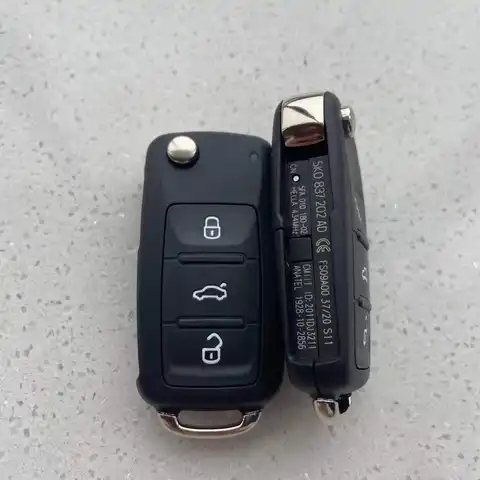 Car Remote Key Shell Key Case for VW Caddy Eos Golf Jetta Polo Tiguan Skoda Rapid Superb Octavia Fabia Seat ibiza Leon Key Cover 6 best sales vw caddy 2021 - №2