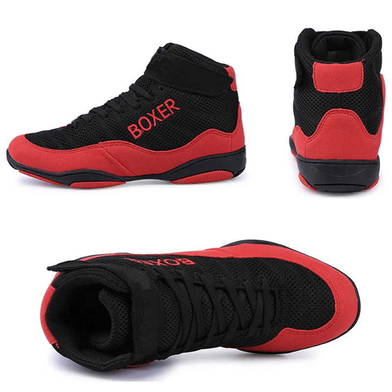 

Professional Men Women Wrestling Boots 5 colors Boxing Shoes Couples Anti-Slippery Sneakers Mens Breathable Wrestling Boots