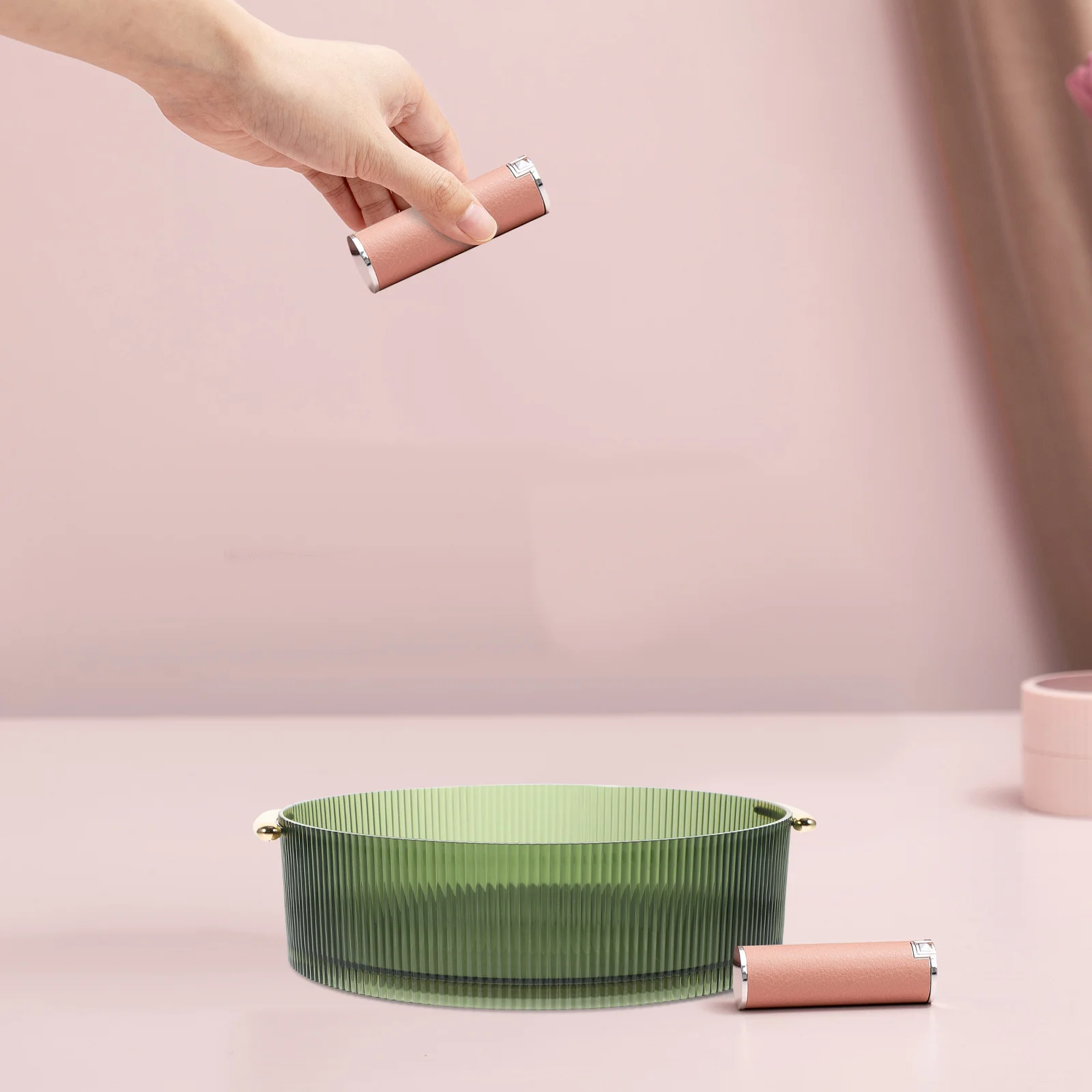 

Round Rotating Organizer Tray Condiment Holder Kitchen Supplies Storage Tidy Desktop Bathroom Dresser Home Decor