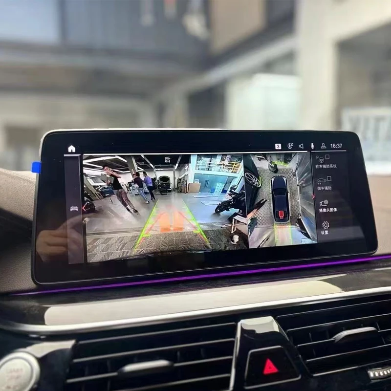 Original para bmw série 5 g30 360 câmera de backup à prova dwaterproof água sensor imagem ccd para 525 530 bmw g30 carros com sistema carro ids id6 1d7