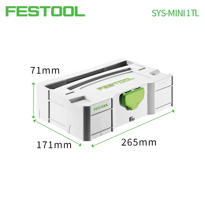 FESTOOL Systainer Port Multifunctional Car Household Hardware Accessories Storage Box MINI-Systainer SYS-MINI 1 TL TRA SYS3 M112