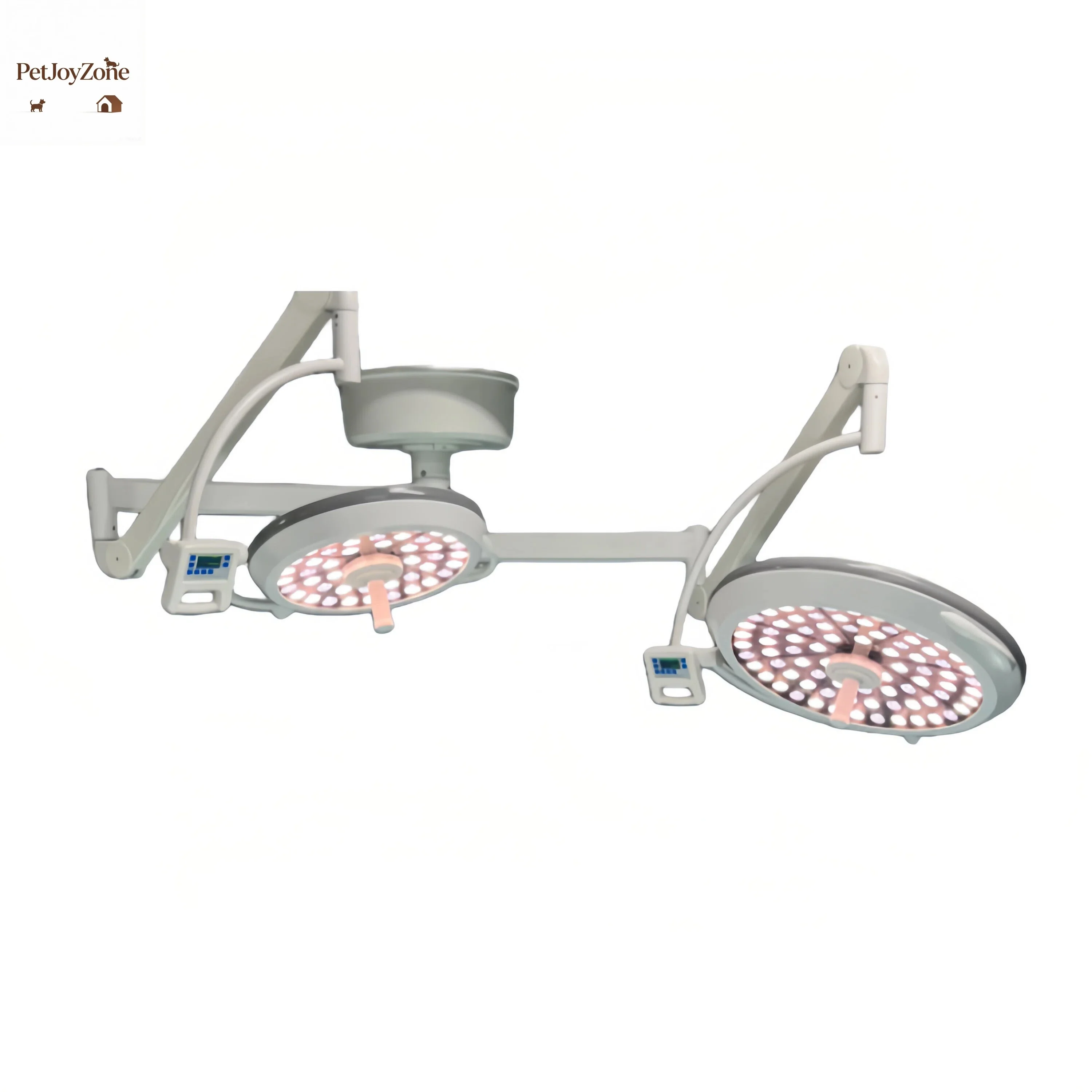 Portable Electric CE Certified Shadowless Dental Clinic Operating Room Veterinary Clinic LED Double-head Lamp 160000Lux