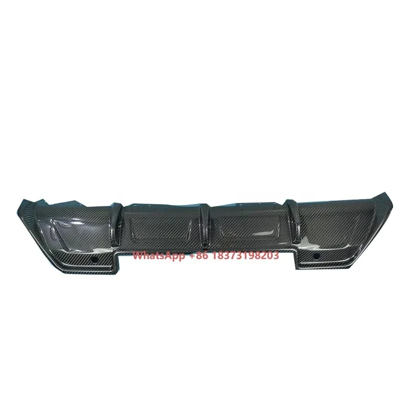 Automotive Parts Dry Carbon Fiber Rear Bumper Lip for X5M F95 X6M F96 AK Style  Rear Diffuser