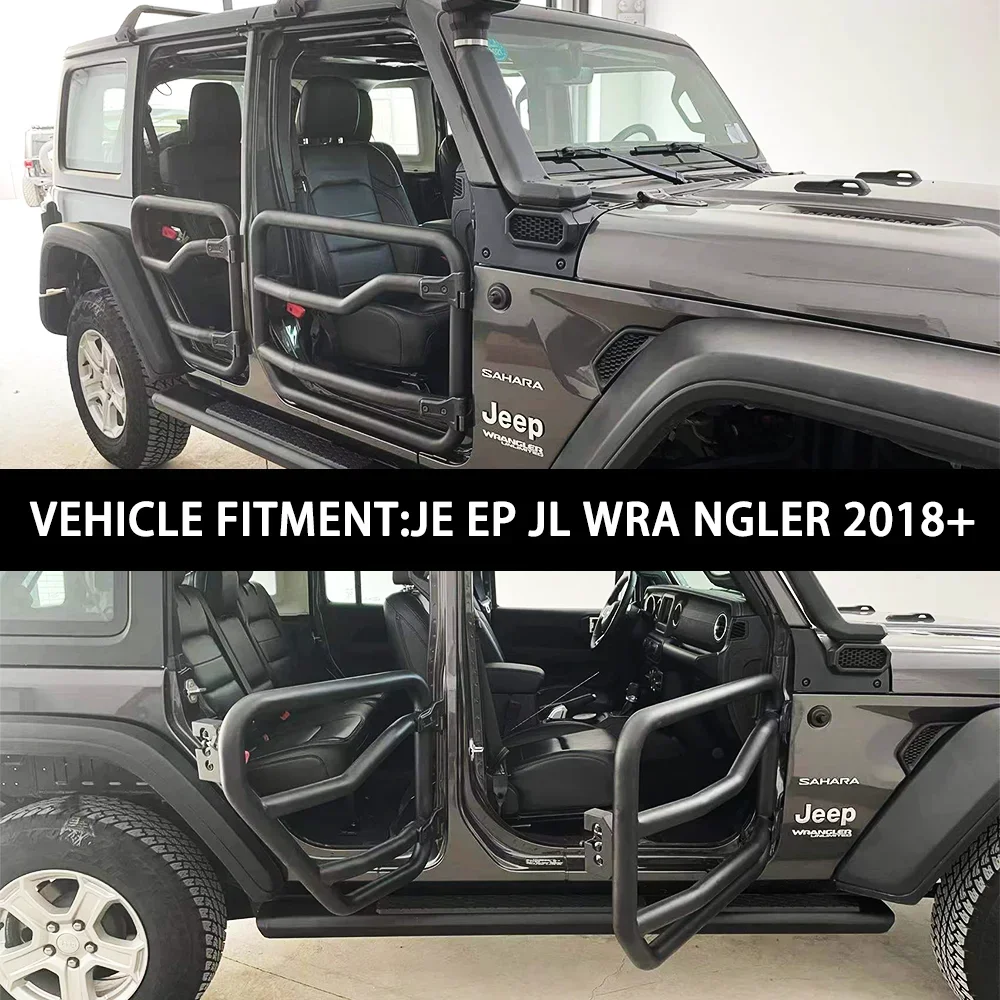 Porte tubolari 4 porte Parti modificate fuoristrada Corpo in acciaio A rmor Guardie per Jeep JL Wrangler 2018+ JL1260 LantSun