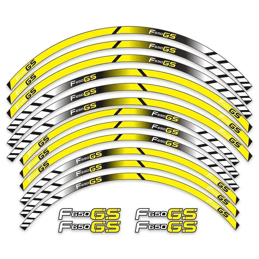 For BWM F650GS F 650GS F650 GS Motorcycle Motor Parts Contour Wheel Decoration Decal Sticker - 4