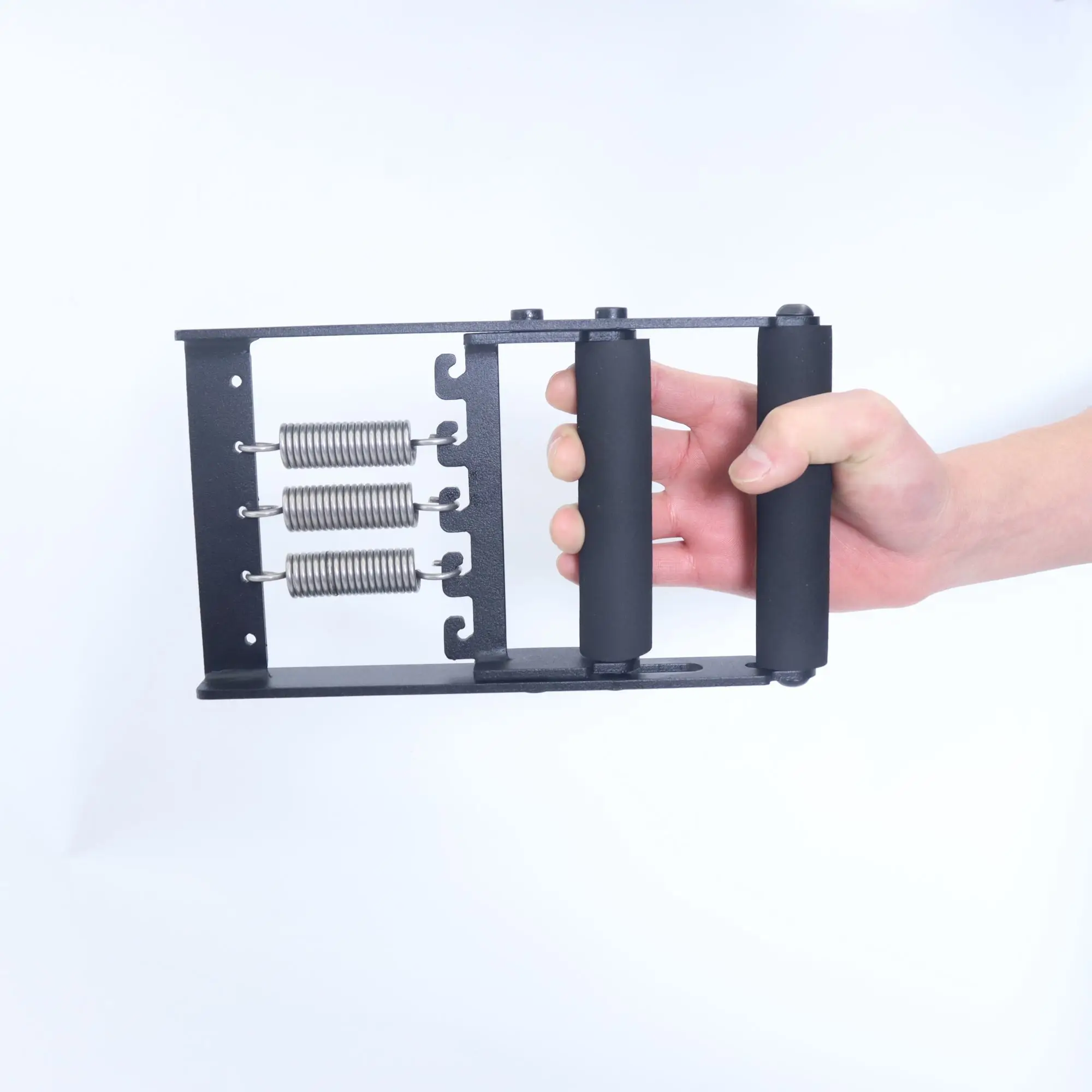 Solid Metal Hand Grip Dynamometer 165lb Adjustable Grip Strength Trainer with 5 Springs Forearm Finger Exercise Equipment