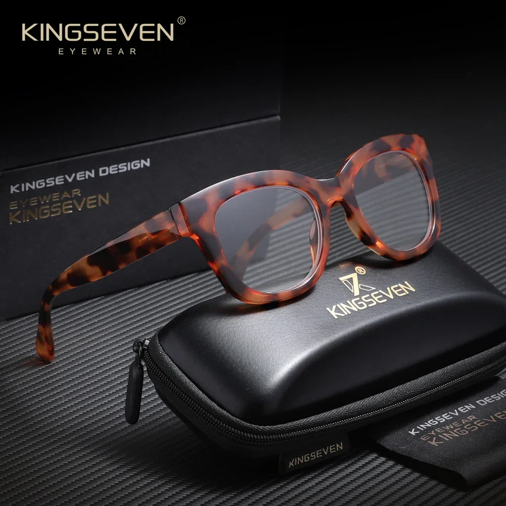 KINGSEVEN KINGSEVEN Large Design Reading Glasses Thick Frame For Women Man Blue Light Presbyopia Glasses Reader +1.0+1.5+2.0+2.5+3.0+3.5 - Aliexpress Deal