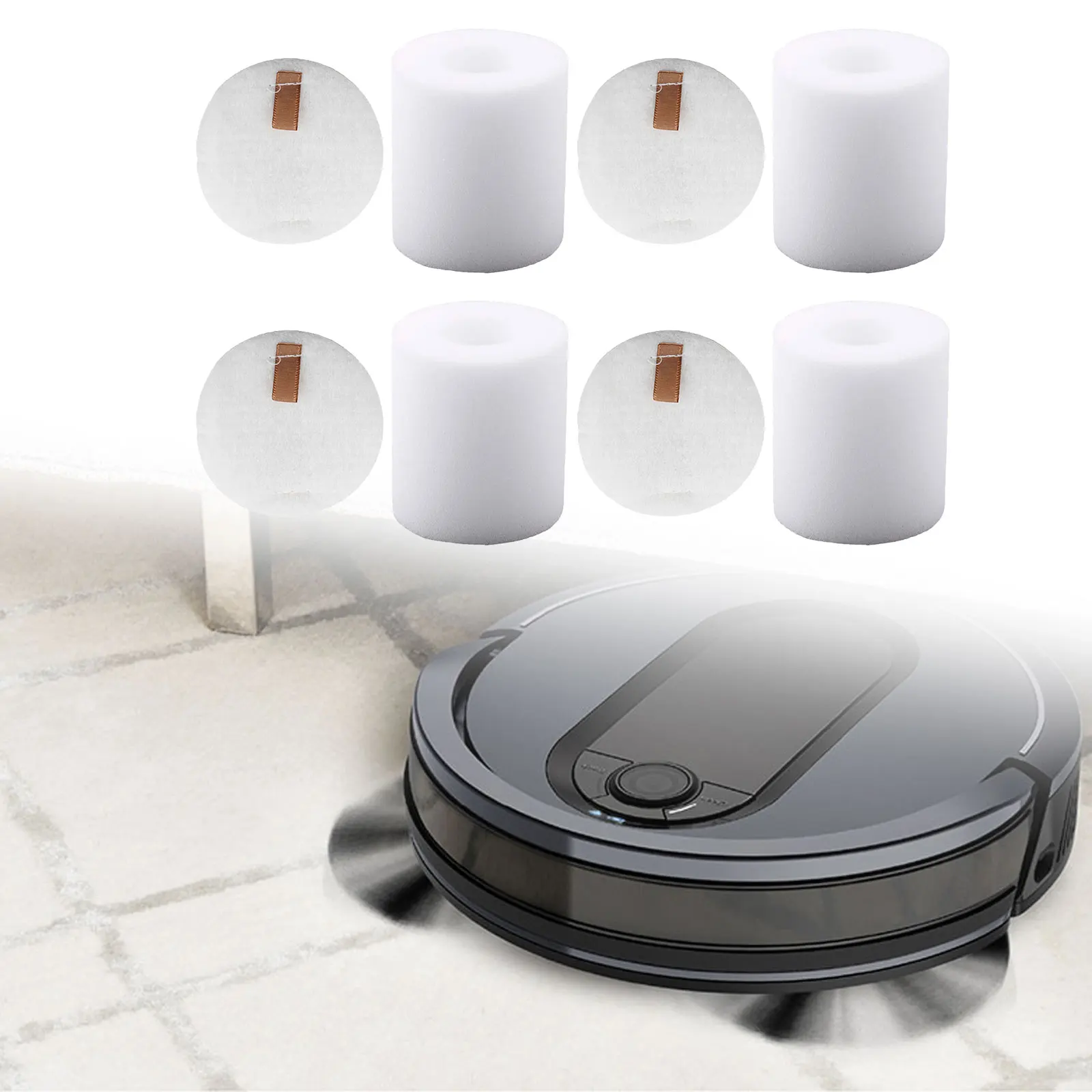 

4 Pack Vacuum Filter Set Vacuum Filter Replacement Filters Cordless Vacuum Filter Practical Use Delicate Match