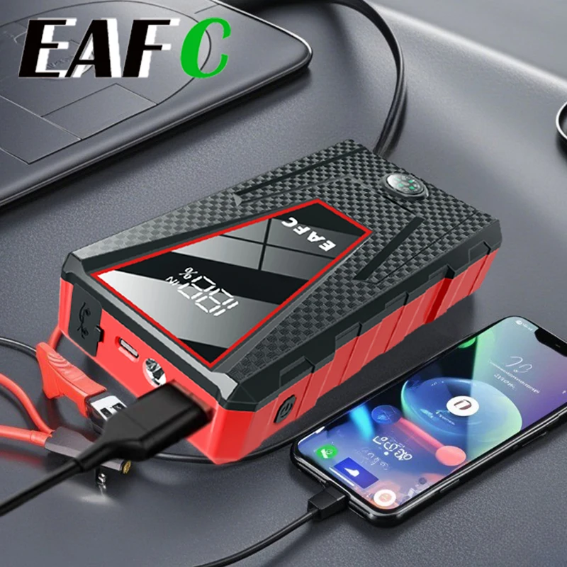 Smart Digital Display Car Jump Starter Portable Power Bank Car Battery Booster  Car Starting Device for Petrol Diesel 2.0L/3.0L