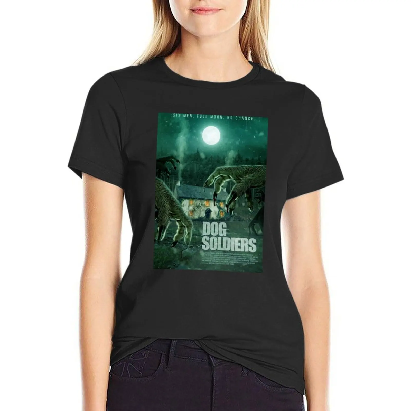 

DOG SOLDIERS original poster art T-Shirt plain anime sublime animal print t-shirt dress for Women plus size