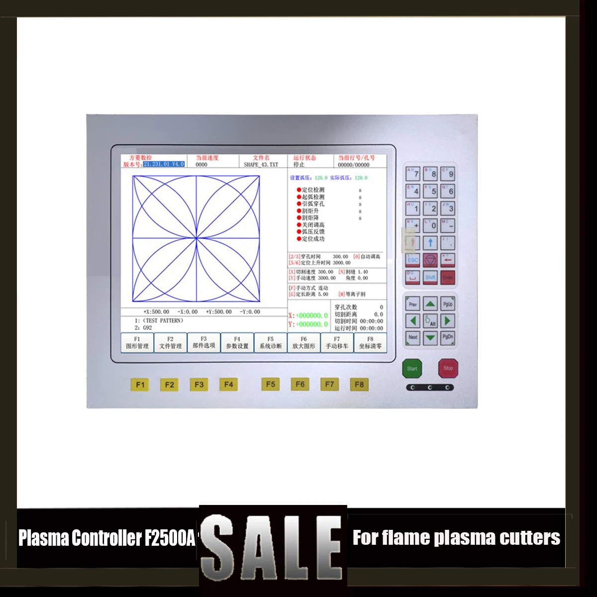 

New Plasma Controller Fangling F2500a/f2600 Control Operating System Cnc Flame Plasma Gantry Cutting Machine