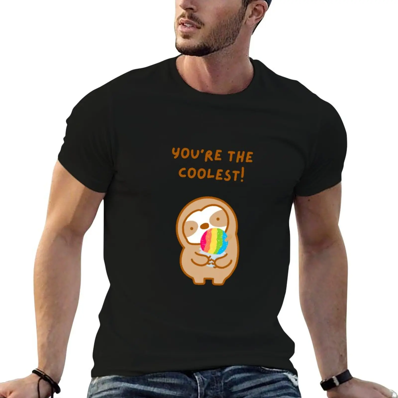 You’re the Coolest Hawaiian Shave Ice Sloth T-Shirt plus sizes new edition oversizeds t shirts for men pack