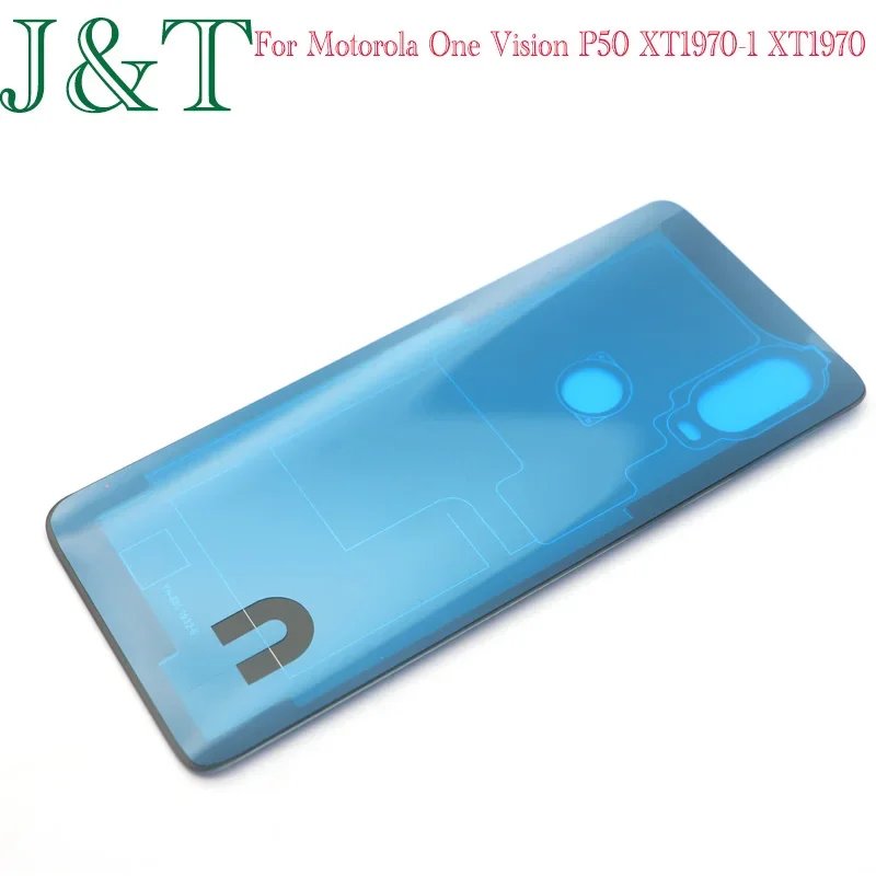 New For Motorola One Vision P50 XT1970-1 XT1970 Battery Back Cover Rear Back Door Glass Battery Housing Case One Vision P50