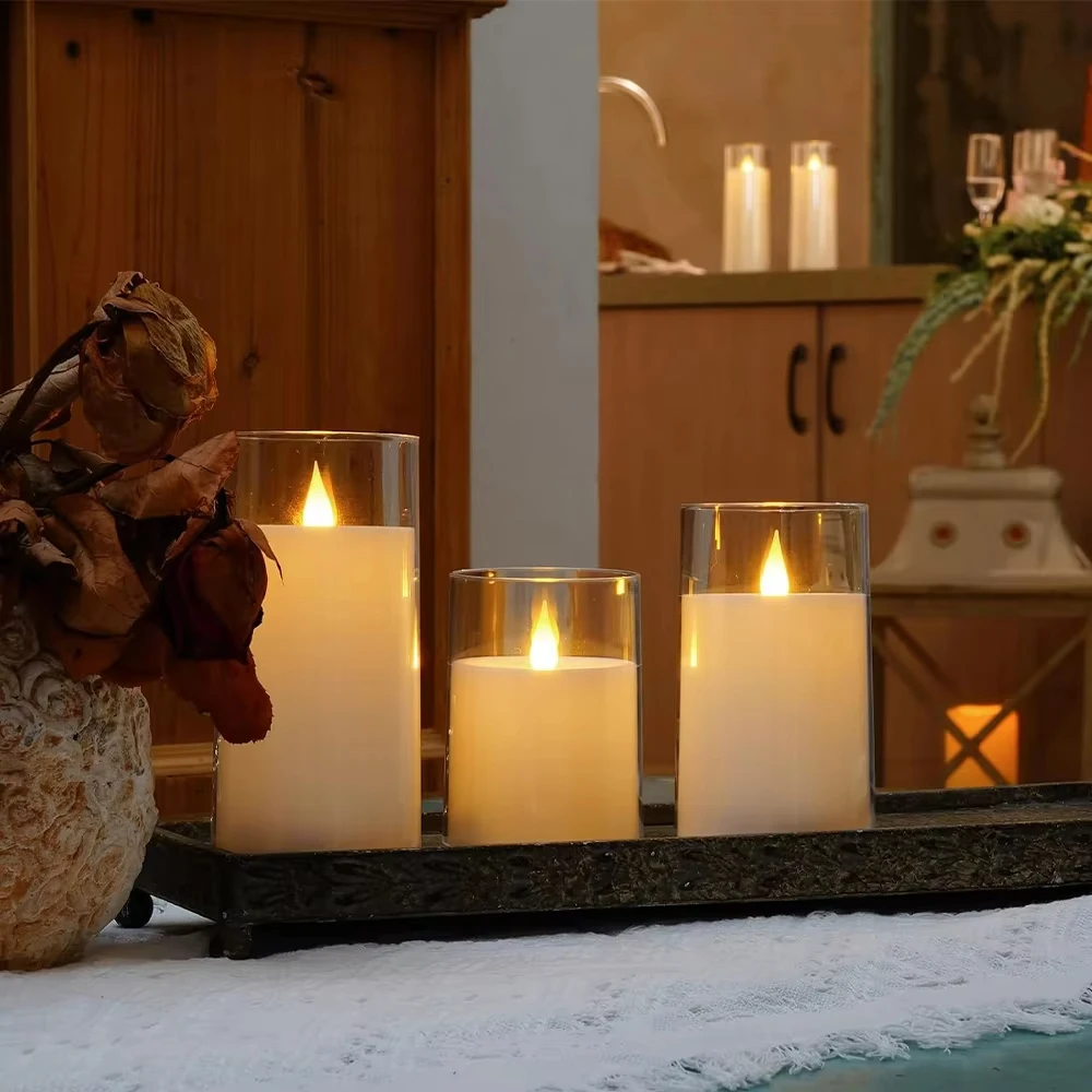 

GGbingo Atmosphere Candlelight PIR Motion Sensor Manual Scanning LED Night Light USB Charging Decoration Automatic Switch