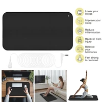 Estera de puesta a tierra para pies, bienestar conectado a tierra para aliviar el dolor, relajación de tensión muscular, viaje, almohadilla de puesta a tierra de 25-120CM