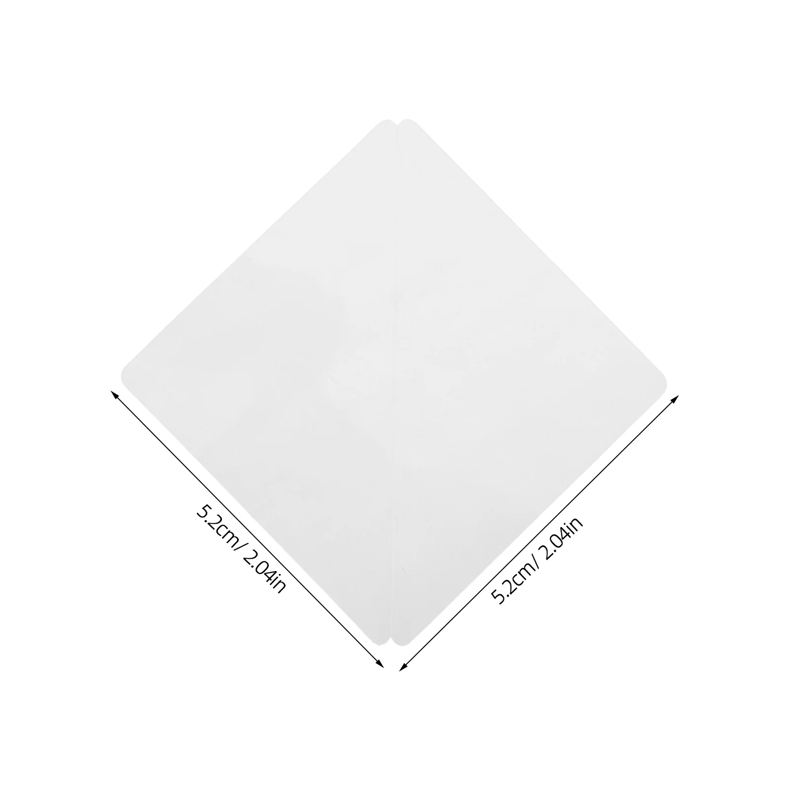 50pcs Shirt Collar Stay Replacement Transparent Adhesive Stickers For Dress Shirt Support Triangle Shape Collar Stays Compact