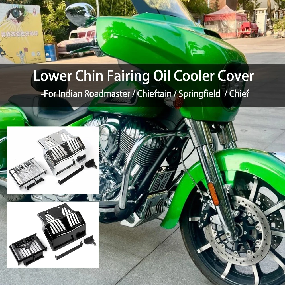 

Lower Fairing Spoiler Mudguard Chin Fairings Oil Cooler For Indian Chieftain Roadmaster Springfield Dark Horse 2018-2025 2024