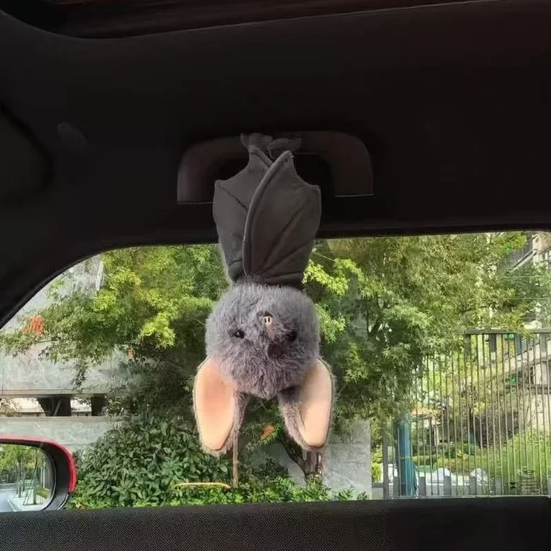 

Супер милая плюшевая игрушка «Летучая мышь» на Хэллоуин, свинья, высокое качество, забавная мягкая игрушка для украшения салона автомобиля, праздничный подарок