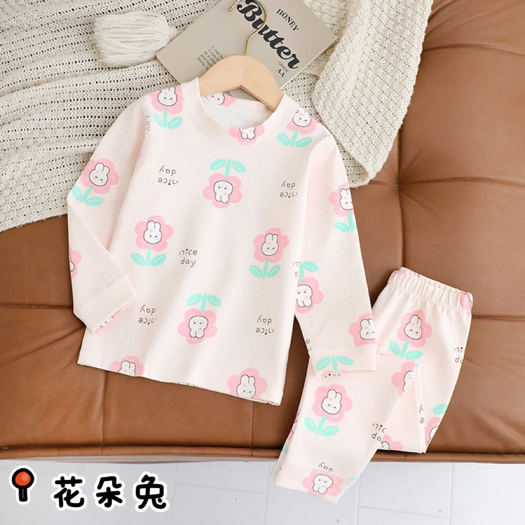 Fluffy Cotton Children's Autumn and Winter Pajamas, Sleepwear, and Underwear Sets for Boys and Girls (A-Class Quality)