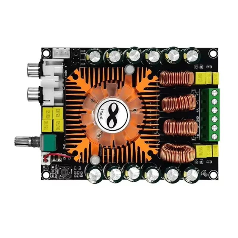 ABVO-High Power Stereo Verstärkerplatine TDA7498E 2.0 Digital 160Wx2 mit Lüfterunterstützung BTL 220W