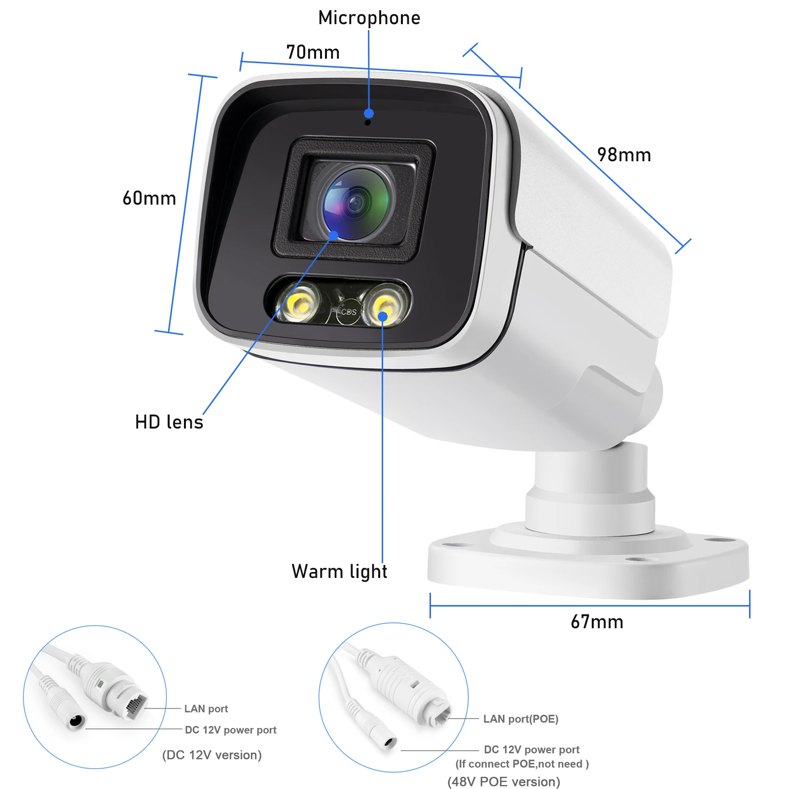 Imagem -06 - Xmeye-ultra Clear Outdoor ip Cctv Câmera com Visão Noturna Vídeo Proteção de Segurança Visão Noturna Ultimate Color Poe 4k 8mp 18 Sensor Cmos