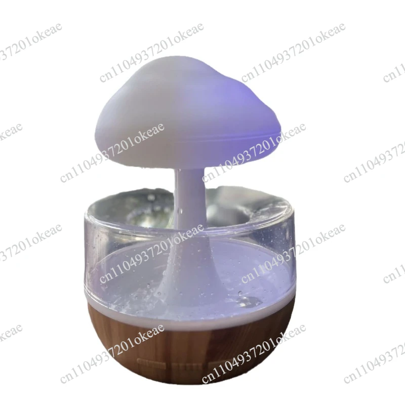 Raindrop humidifier aromatherapy machine, cloud and rain colorful mushroom lamp essential oil humidifier gradual change