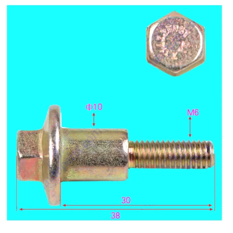 For Yunnei D20 D25 D30TCIE Injector Clamp Bolt Nozzle Hold‑Down Screw X25067 Engine Parts（4pcs）