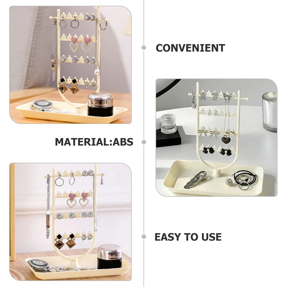 

Jewelry Storage Display Stand for Earrings Rings Necklaces Small Trays Organizer Holder Necklace Stand Home Decor