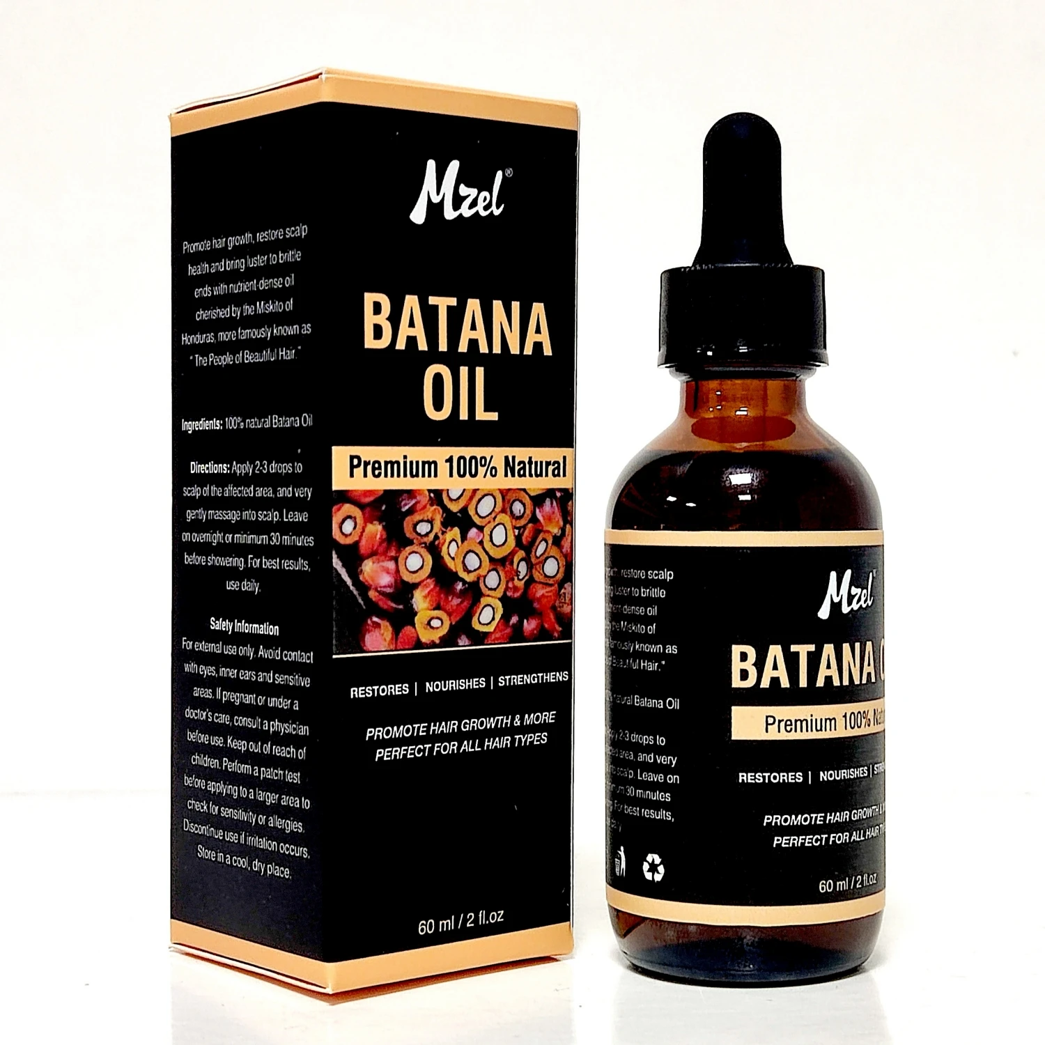 100% Natural Organic Batana Oil for Promotes Hair Wellness for Men & Women Enhances Hair & Skin Radiance