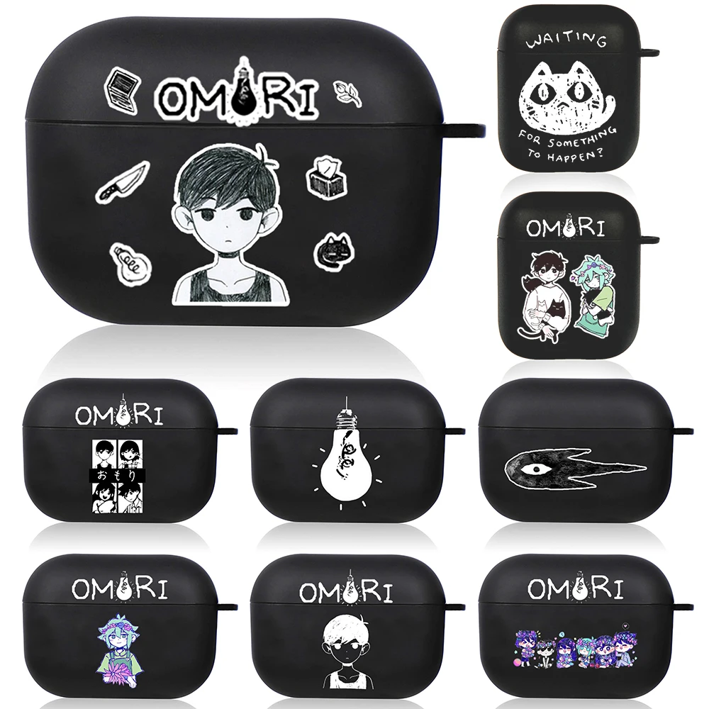 Omori Sunny Airpods Case for Airpods 1 2 3 Pro Pro2 2022 Game Basil Soft Earphone Air Pods Covers Anime Cartoon Funda Couque