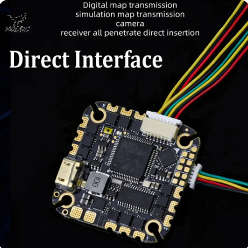 HGLRC SPECTER F722 40A AIO FC 4-6S, MPU6000 4in1 ESC 25.5x25.5mm, 2-4 Inch RC FPV Freestyle Power Accessory