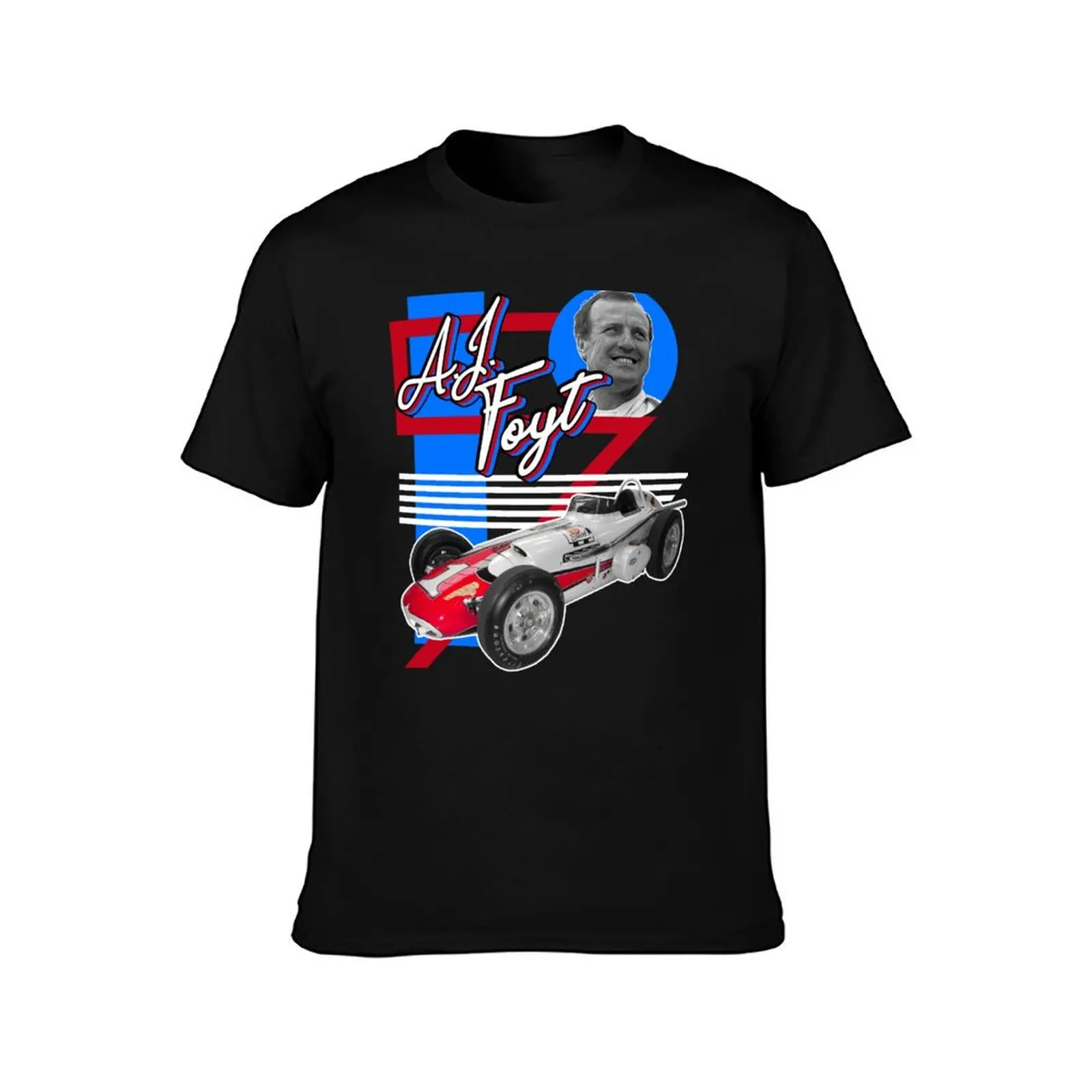 AJ Foyt ))(( Indy Car Racing Legend Tribute T-Shirt Plus Size Short Sleeve T-Shirt