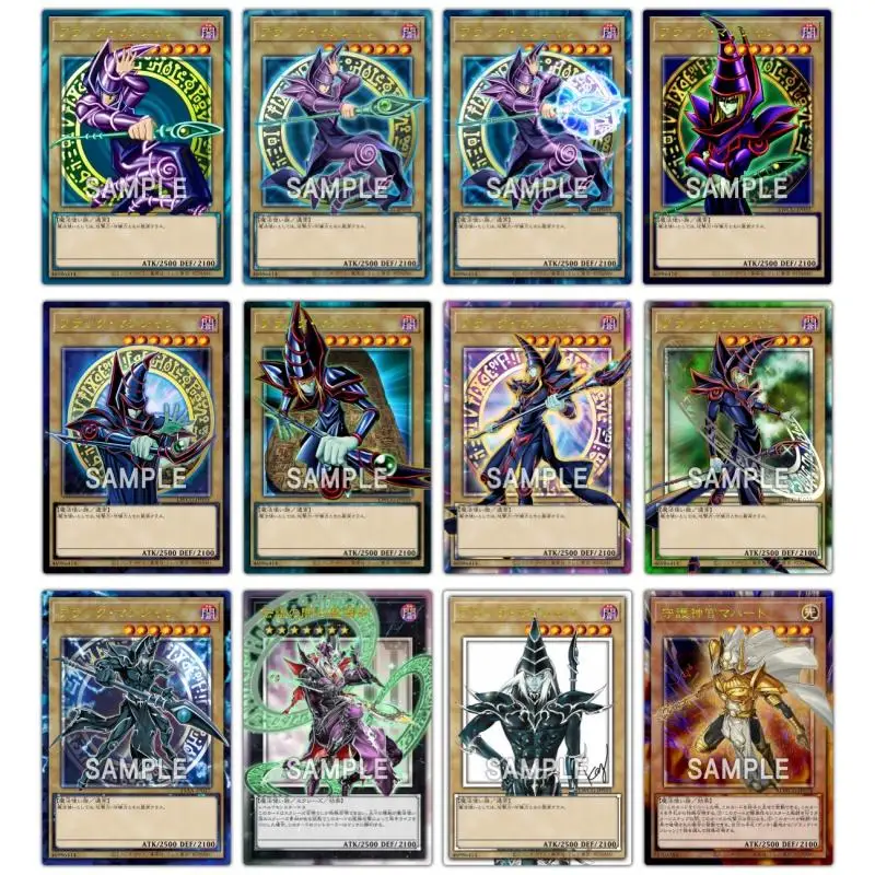 Yu-Gi-Oh Full picture Flash Card Legendary Black Magician Palladium Oracle Mahad DIY Action Toy Figures Anime Game Collection