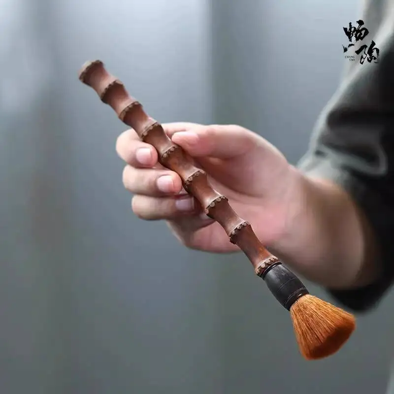 [Changtao]Yixing Zisha Pot Ceremony Accessories Non-Shedding Bamboo Knot Tea Tray Cleaning Brush Single Price