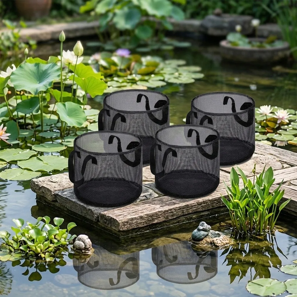 4pcs Breathable Mesh Planting with Handles for Water Lilies and Aquatic Plants in Pond Environments 4pcs Breathable