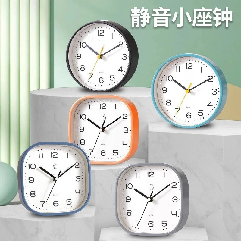Modern Minimalist Silent Desk Clock Dual‑Use Table & Wall Hanging Clock For Kids Bedroom Bedside Household Home Decoration