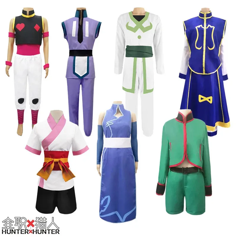 Disfraz de Cosplay de X HUNTER Kurapika Hisoka Gon Freecss Illumi Zoldyck Machi Shalnark, ropa de Anime de todas las series, 8'm6,