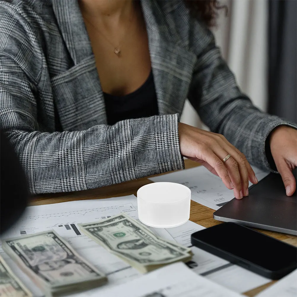 12pcs Wet Finger Pad Quick Absorption For Cash Counting Smooth Bill Sorting High Absorption Sponge Desktop Office Bank Tool