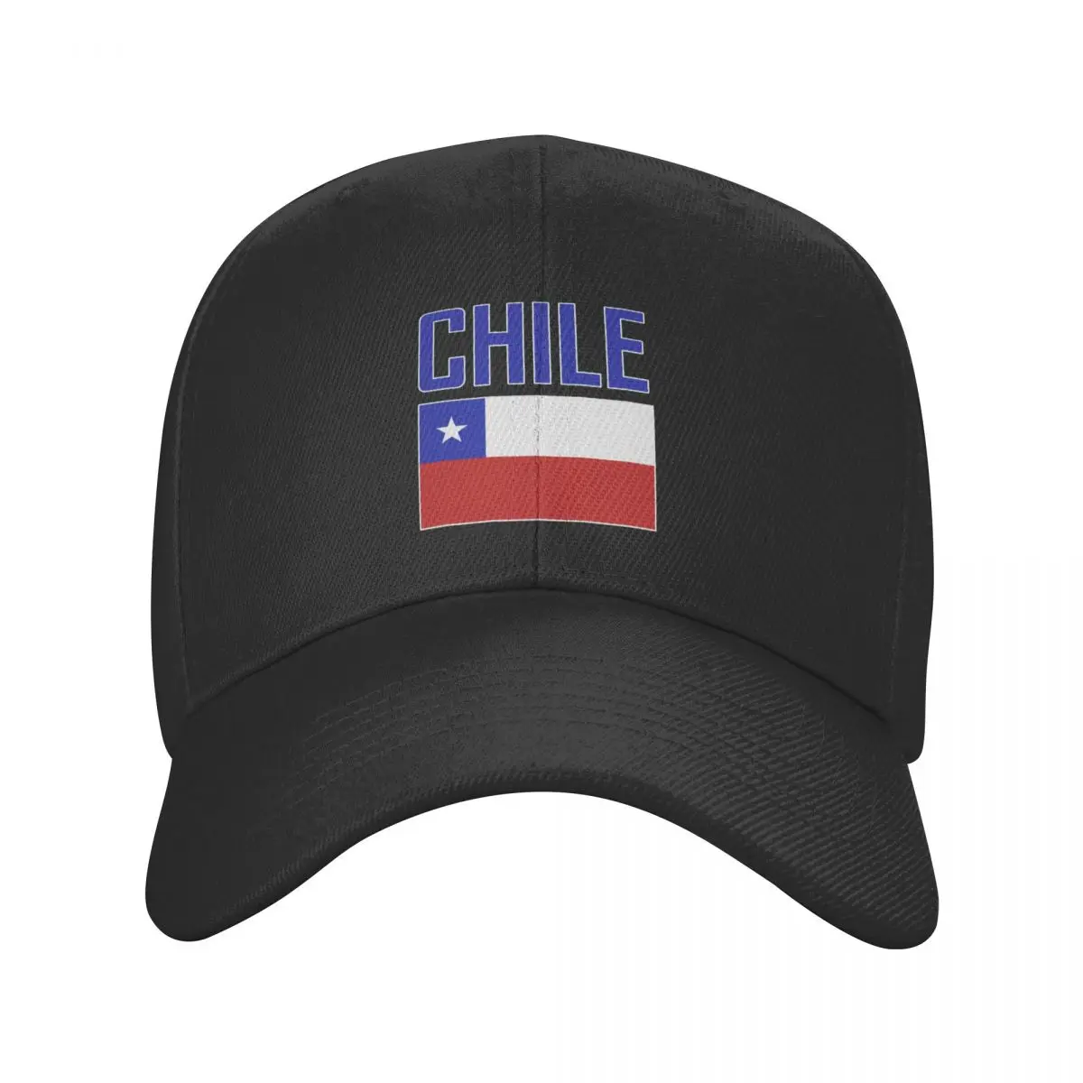 CHILE Country Name With Flag Sun Baseball Cap Breathable Adjustable Men Women Outdoor Soccer Hat For Gift