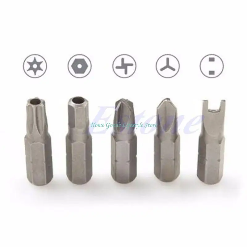 

E74E 33Pcs Security Bit Set Drill Star Spanner Torx Screwdriver with Holder New
