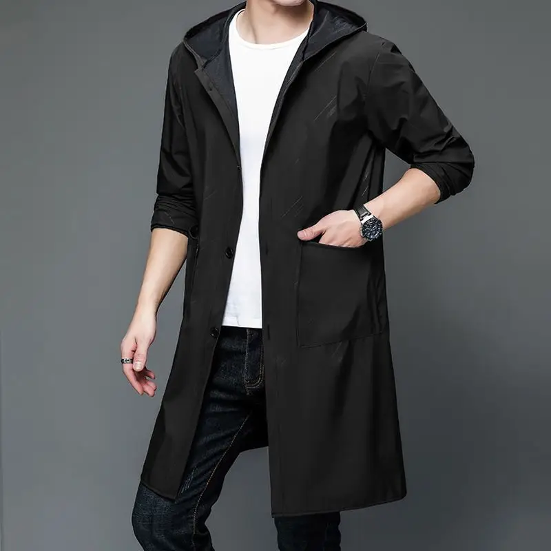 

Men's Lightweight Summer Workwear Coverall Jacket Windbreaker Style Protective Smock for Factory Workshop Spring Autumn Suitable