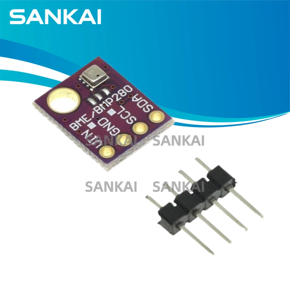 Module de capteur numérique BME280 5V pour la température, l'humidité et la pression barométrique, I2C SPI 1.8-5V GY-BME280 GY-BME280-5V BME280-5V