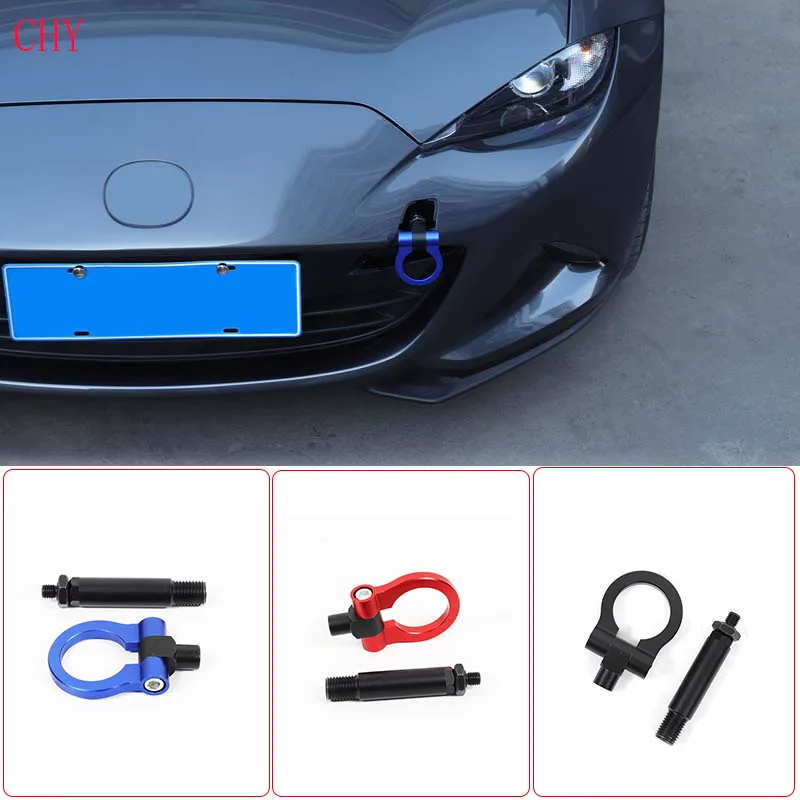 

Aluminum Alloy Black For Mazda MX-5 ND 2016-2025 Car front bumper trailer vehicle towing hook sticker modification accessories