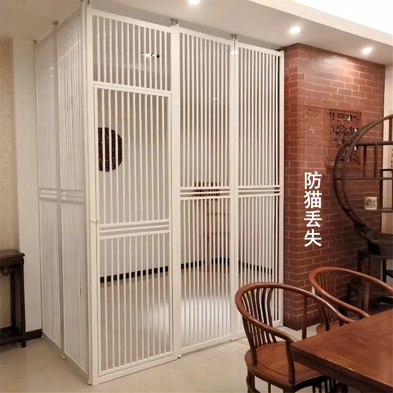 

Pet fence, anti-cat door fence, indoor balcony protection, isolation railing, no punching